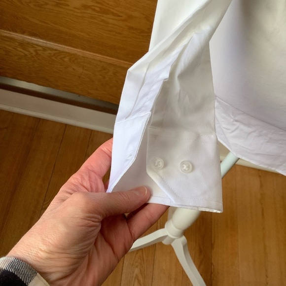 1670 Slim Fit Crisp White Dress Shirt Size 14 32/33 - Picture 5 of 10